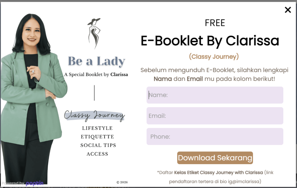 E-Booklet "Be A Lady"
